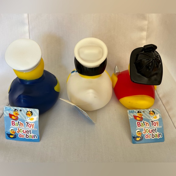 Rubber Ducks Police Fire Nurse set of Three NWT - Picture 6 of 8